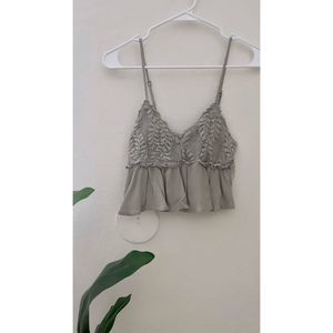✧ NWT✧  OCEAN DRIVE ║  CROPPED LACE CAMI